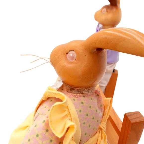 The Hopkins Bunny Rabbit Sculpture Wood Robert Raikes 1990s Numbered Limited - Picture 11 of 16